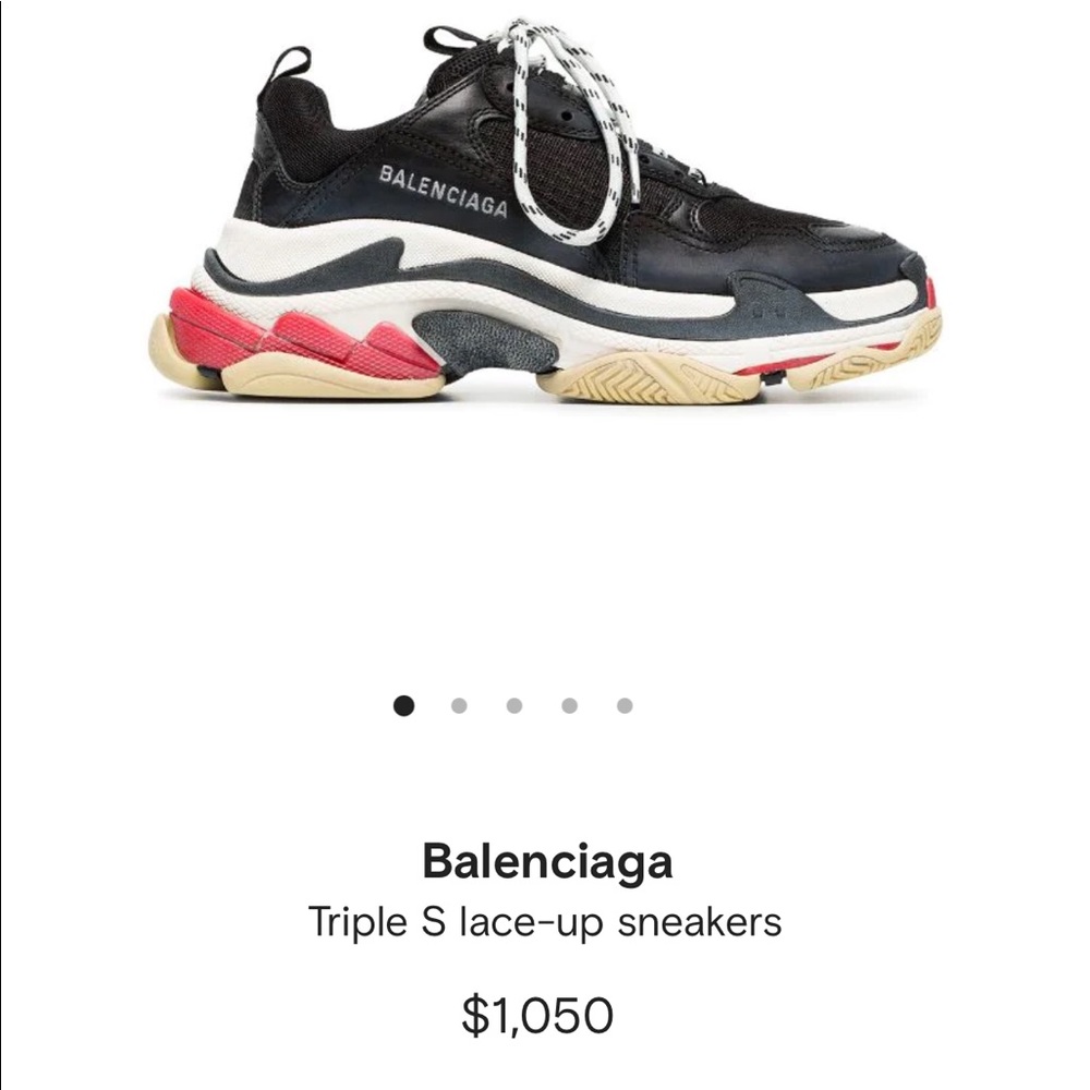 AUTHENTIC Balenciaga Triple S black/red . perfect co…